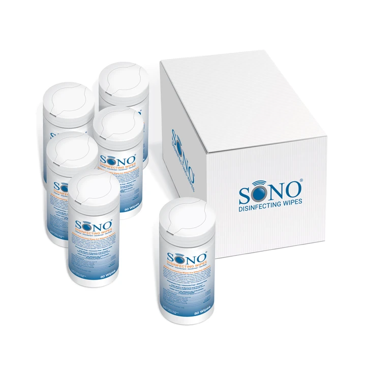 SONO4032 SONO® Healthcare USA made disinfectant surface wipes in 80 count canister